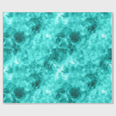 Papier Cadeau Cyan Crumpled Texture (Plat)