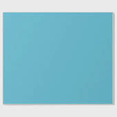 Papier Cadeau Cyan doux (Plat)