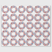 Papier Cadeau Cycle des fleurs (Plat)