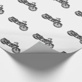 Papier Cadeau Cycle moteur retro illustration - choose backgroun (Coin)