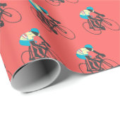 Papier Cadeau Cycliste n° 2 (Coin rond)