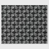Papier Cadeau Cycliste VTT Anniversaire (Plat)
