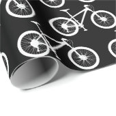 Papier Cadeau Cycliste VTT Anniversaire (Coin rond)