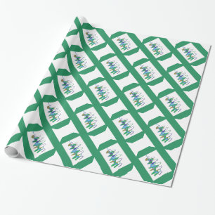 Papier Cadeau Cyclone vert
