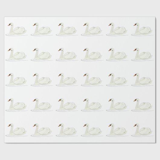 Papier Cadeau Cygne (Plat)