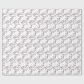 Papier Cadeau Cygne dans la couronne (Plat)