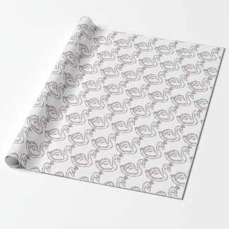 Papier Cadeau Cygne dans la couronne