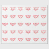 Papier Cadeau cyrillique (Plat)