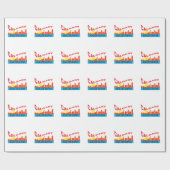 Papier Cadeau cyrillique de Calgary (Plat)