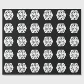 Papier Cadeau d20 geek swag (Plat)