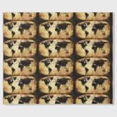 Papier Cadeau d-world map (Plat)