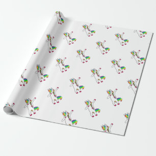 Papier Cadeau Dab licorne