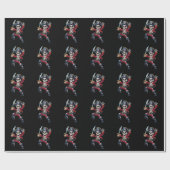 Papier Cadeau Dabbing Skeleton Pirate Halloween Jolly roger pour (Plat)