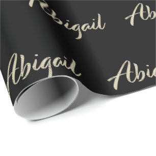 Papier cadeau d'Abigail white gold