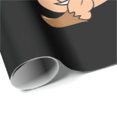 Papier Cadeau Dabing Dance Singe (Coin rond)