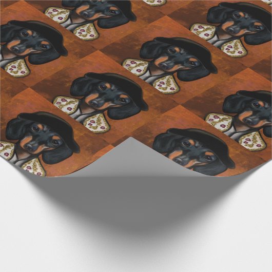 PAPIER CADEAU DACHSHING (Coin)