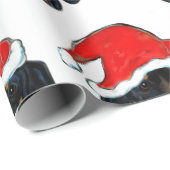 PAPIER CADEAU DACHSHUND (Coin rond)