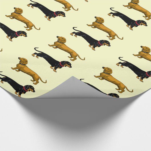 Papier Cadeau dachshund (Coin)