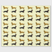 Papier Cadeau dachshund (Plat)