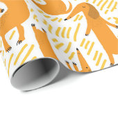 Papier cadeau Dachshund (Coin rond)