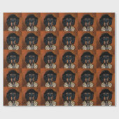 PAPIER CADEAU DACHSHUND          (Plat)