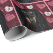 PAPIER CADEAU DACHSHUND (Coin rond)
