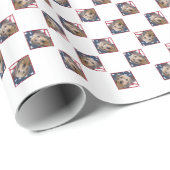 Papier Cadeau Dachshund Drapeau 2 (Coin rond)