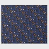 Papier Cadeau Dachshund Halloween (Plat)