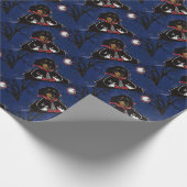 Papier Cadeau Dachshund Halloween (Coin)