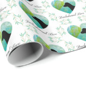 Papier Cadeau Dachshund Love (Coin rond)