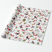 Papier Cadeau Dachshund Poodé Dobie Chien Chien Chien Chien Chie (Déroulé)