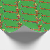 Papier Cadeau Dachshund Reindeer (Coin)