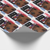 Papier Cadeau Dachshund Rouge      (Coin)