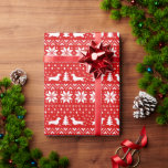 Papier Cadeau Dachshunds Christmas Sweater Wiener Chiens Motif<br><div class="desc">Motif en tricot rouge et blanc style pull de Noël avec silhouettes Dachshund. Éclairez vos vacances avec un cadeau spécial enveloppé dans ce joli papier d’emballage à motifs pour chiens édulcorés. Découvrez le Doodle World de Jenn pour encore plus de cadeaux Doxie Xmas et des cadeaux amoureux de les chiens...</div>