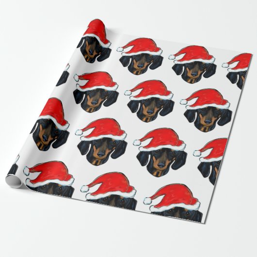 PAPIER CADEAU DACHSUND (Déroulé)