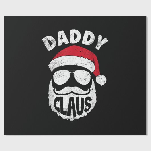 Papier Cadeau Daddy Claus Santa Claus Funny Christmas Matching P (Plat)