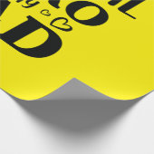 Papier Cadeau Daddy Don Mon Vrai Héros Est Mon Héros (Coin)