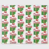 Papier Cadeau Daddy Elf (Plat)