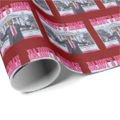 Papier Cadeau Daddy's Home Trump Pink Gift Wrap (Coin rond)