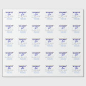 Papier Cadeau Daddys peu d'ami de pêche (Plat)