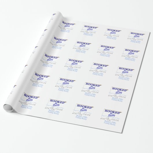 Papier Cadeau Daddys peu d'ami de pêche (Déroulé)