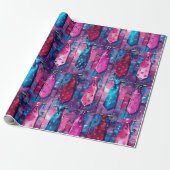 Papier Cadeau Daddy's Tie Collection Matte Wrapping Paper (Déroulé)