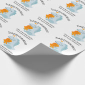 Papier Cadeau Daddysaurus Comme Un Papa Normal, Mais Plus Étonna (Coin)