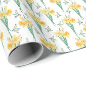 Papier Cadeau Daffodil Wrapping Paper (Coin rond)