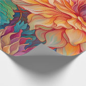 Papier Cadeau Dahlia Tapisserie florale (Coin)