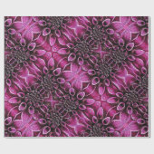 Papier Cadeau Dahlias de goutte de pluie (Plat)