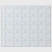 Papier Cadeau Dainty Blue Floral French Toile (Plat)
