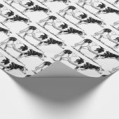 Papier Cadeau Dairy Cow Holstein Dessin au crayon de Frésie (Coin)