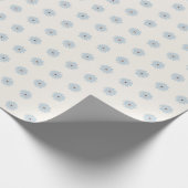 Papier Cadeau Daisy bleu clair (Coin)