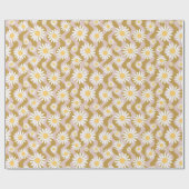 Papier Cadeau Daisy Boho Floral (Plat)